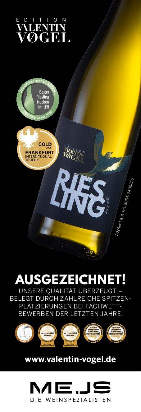 2024er Riesling Valentin Vogel – Bester Riesling trocken im LEH
